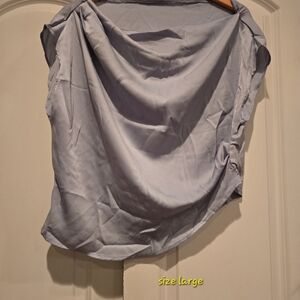 Light Blue Sleeveless Blouse